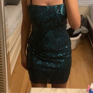 Windsor Green Sequin Dress